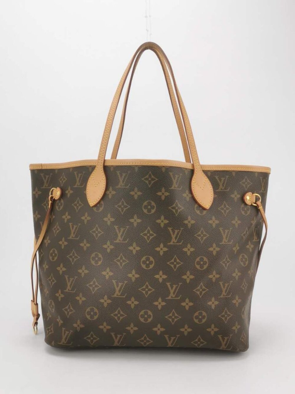 Louis Vuitton Neverfull Tote MM Brown Canvas Monogram Good Condition